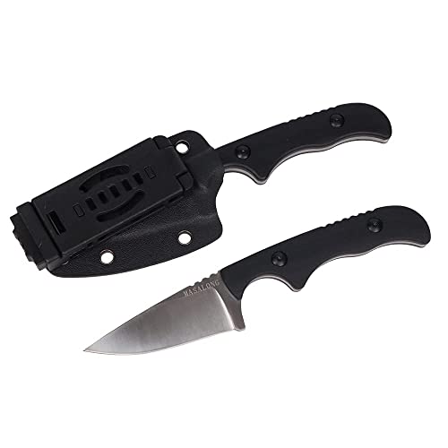 MASALONG kni232 EDC 9Cr14MOV Hard Stainless Steel knife Camping Fixed-Blade Knives (Small spike A)