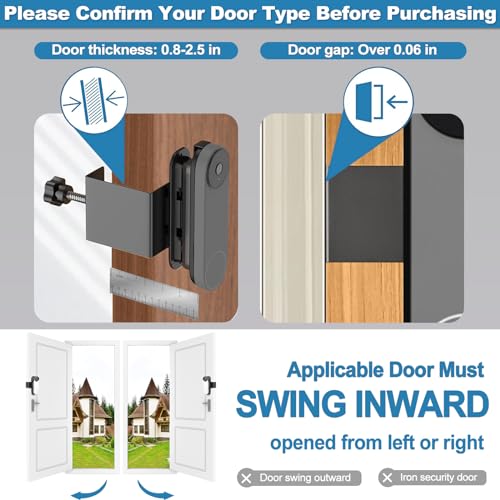 Anti-Theft Adjustable Mount for Google Nest Doorbell (Battery), No Drill Mount for Google Doorbell Camera, Adjustable (45° Left and Right) Angle, Doorbell Mount for Apartment Home Renters