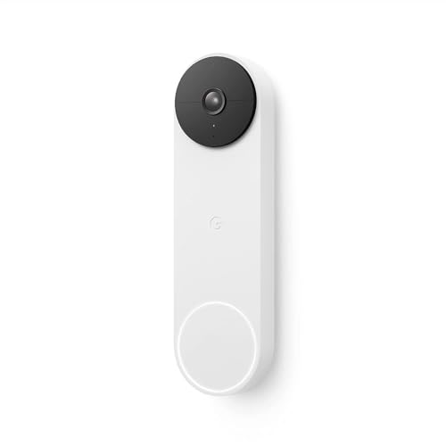 Google Nest Doorbell (Battery) - Wireless Doorbell Camera - Video Doorbell - Snow (Open Box)