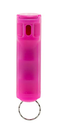 Mace Pepper Spray for Women & Men- Pepper Spray Keychain- Compact Model, Pink, 12 FT Range, Flip Top