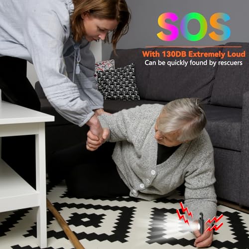 HOTLIFE Personal Safety Alarm for Women, Women Self Defense Keychain Alarm, Personal Alarm with 130 dB Siren & Strobe Light, Personal Emergency Safety Devices for Men, Children, Elderly