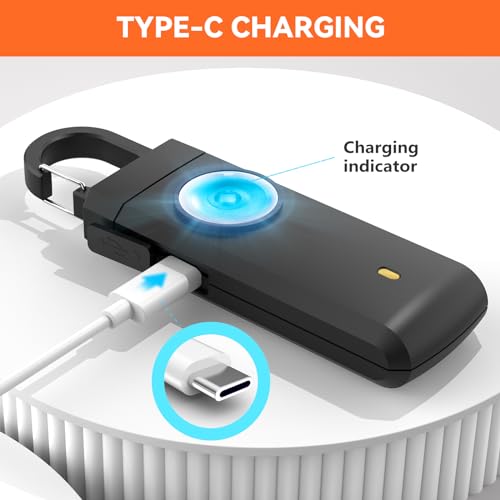 HOTLIFE Personal Safety Alarm for Women, Women Self Defense Keychain Alarm, Personal Alarm with 130 dB Siren & Strobe Light, Personal Emergency Safety Devices for Men, Children, Elderly