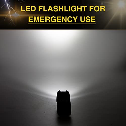 DARTMOOR 300,000V Stun Gun Ultrapowerful Rechargeable Phone Size for Men Women with Side Shock Plates for Car & Self Defense Tactical Flashlight Custom Holster and Lanyard, 2 Packs