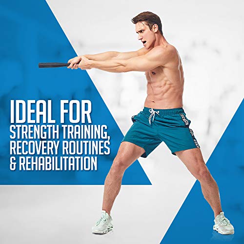 Logest Steel Mace Exercise Club - Heavy Duty Steel Indian Clubs Perfect for Strength Training and Rehabilitation Improves Grip and Full Body Workouts Available in 5 10 15 Pounds Heavy Steel Club