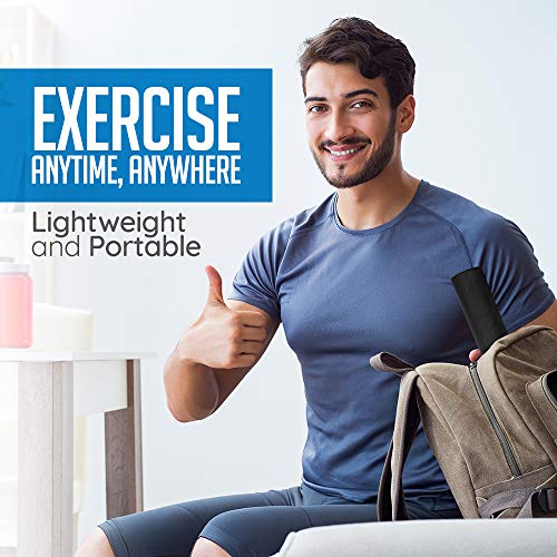 Logest Steel Mace Exercise Club - Heavy Duty Steel Indian Clubs Perfect for Strength Training and Rehabilitation Improves Grip and Full Body Workouts Available in 5 10 15 Pounds Heavy Steel Club