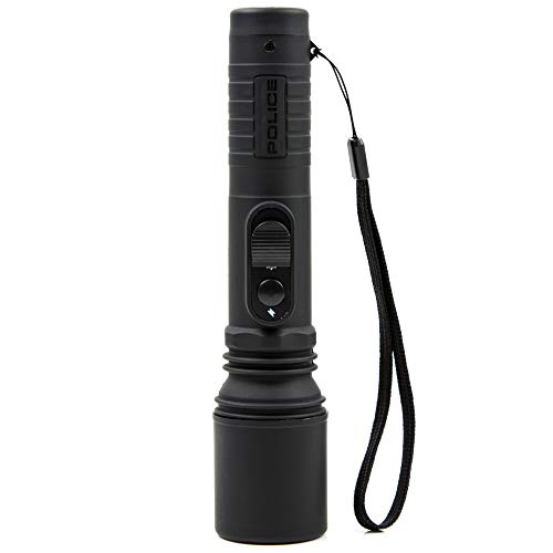POLICE Stun Gun 305 - Rechargebale With LED Flashlight, Black