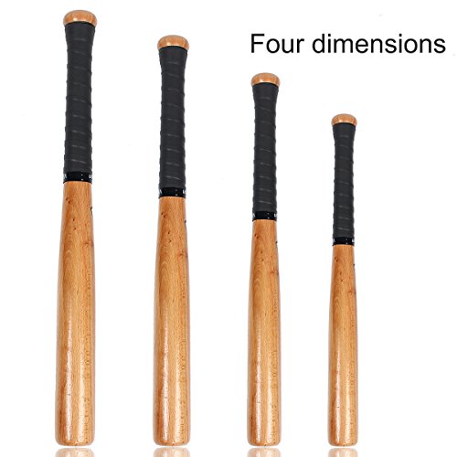 TargetEvo Natural Wood Baseball Bat Outdoor Sports Slugger Wooden Bat Self Defense Rounder Bat 25"