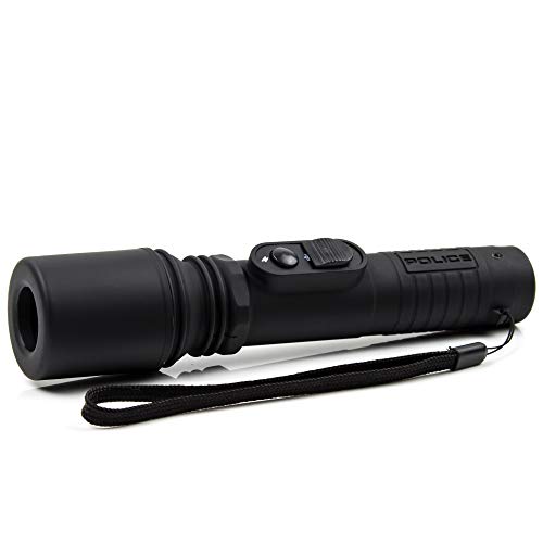 POLICE Stun Gun 305 - Rechargebale With LED Flashlight, Black