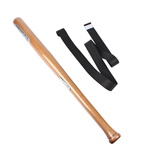 TargetEvo Natural Wood Baseball Bat Outdoor Sports Slugger Wooden Bat Self Defense Rounder Bat 25"