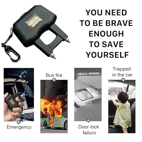 RECOLORFINE Stun Gun with Safety Switch for Women Self Defense