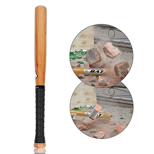 TargetEvo Natural Wood Baseball Bat Outdoor Sports Slugger Wooden Bat Self Defense Rounder Bat 25"