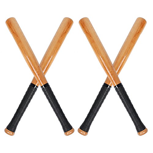 TargetEvo Natural Wood Baseball Bat Outdoor Sports Slugger Wooden Bat Self Defense Rounder Bat 25"