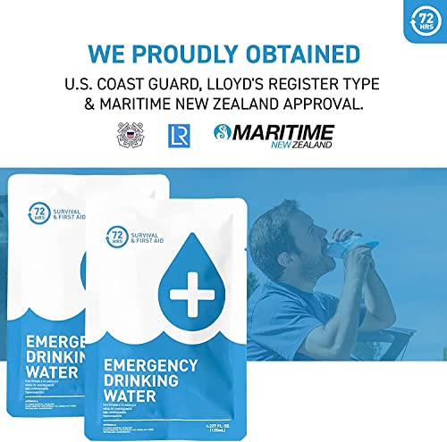 USA-Made Emergency Water Rations Packets (12 Pack)
