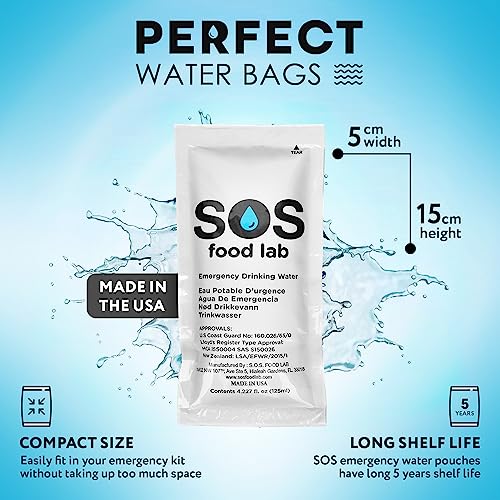 S.O.S. Emergency Water - 62 Packets, 5 Year Life