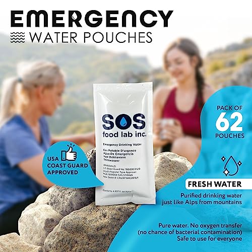 S.O.S. Emergency Water - 62 Packets, 5 Year Life