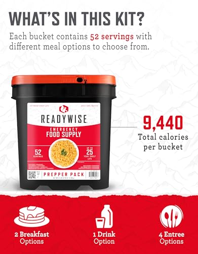 ReadyWise Survival Meal Prepper Pack - 52 Servings