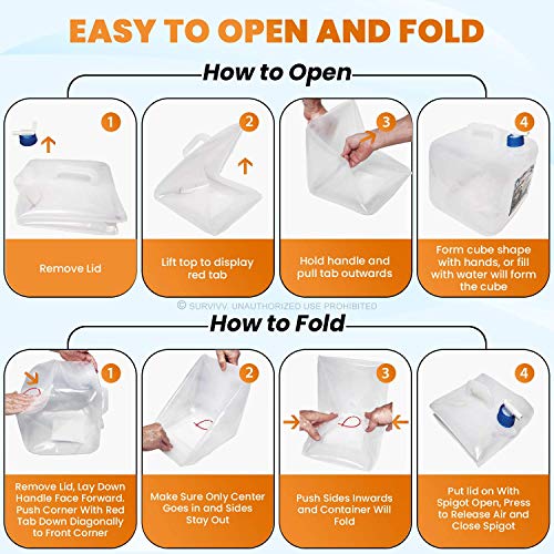 SurVivv Collapsible BPA-Free Water Storage Container