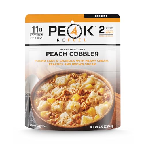 Peach Cobbler Freeze-Dried Survival Meal - 2 Servings