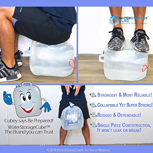 Collapsible BPA-Free Water Storage Container Jug