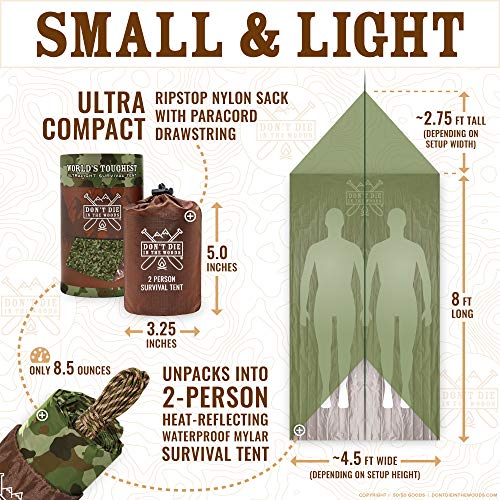 Ultralight Mylar Survival Tent for Outdoor Protection