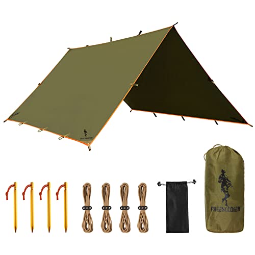 Waterproof Multifunctional Camping Tarp Shelter - Brown