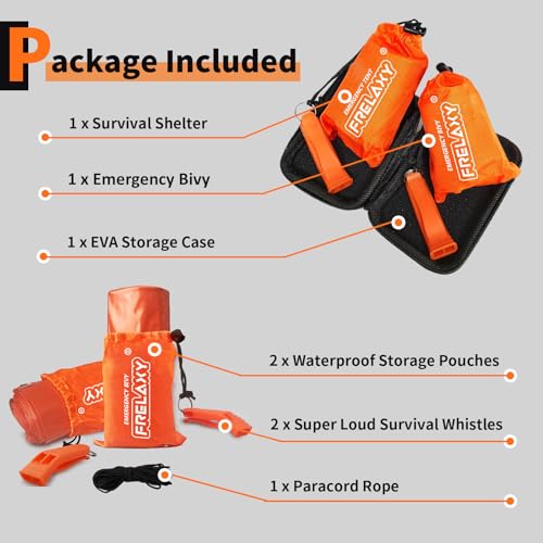 Frelaxy Survival Tent and Bivy Bag Set