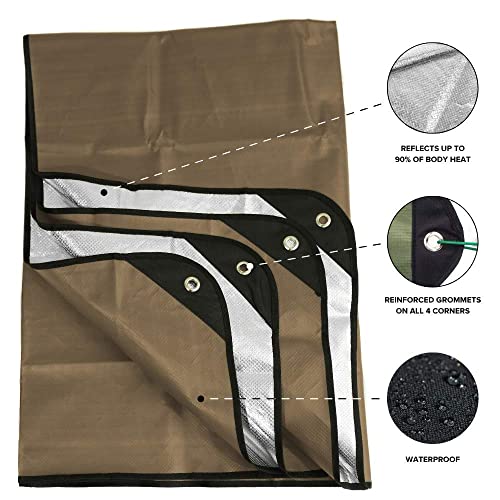 Heavy Duty Thermal Survival Blanket - Coyote Brown