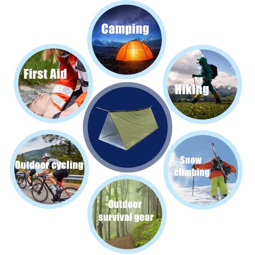 Waterproof 2-Person Mylar Emergency Survival Tent