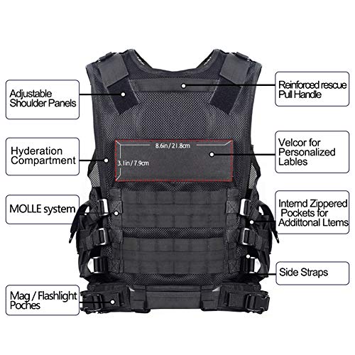 Adjustable Tactical Airsoft Vest for Adults