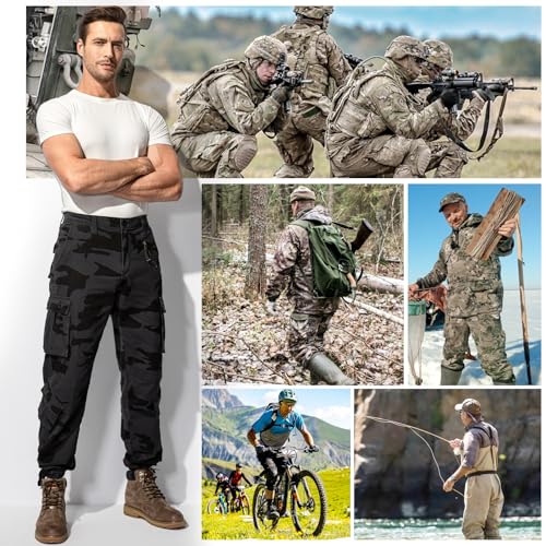Tactical Military Cargo Pants with 8 Pockets