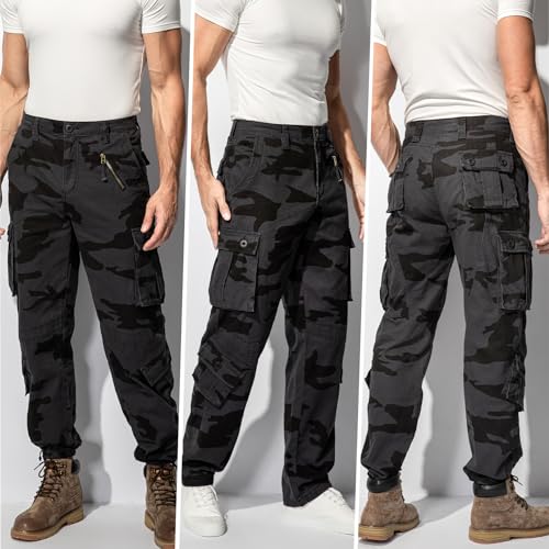 Tactical Military Cargo Pants with 8 Pockets