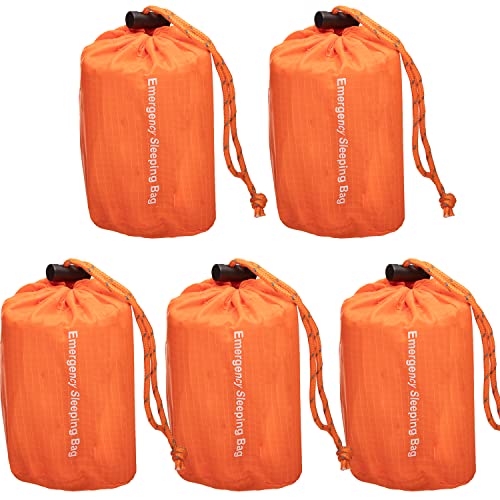 Emergency Survival Sleeping Bag 5 Pack - Waterproof
