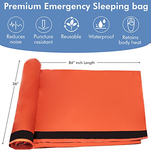 Emergency Survival Sleeping Bag 5 Pack - Waterproof