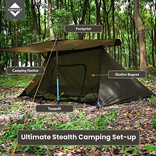 Survival Shelter Tarp Set for Camping & Hiking