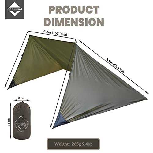 Survival Shelter Tarp Set for Camping & Hiking