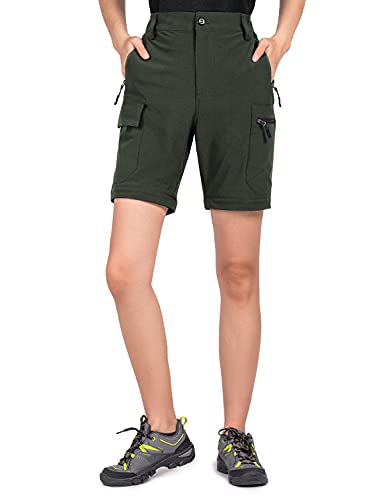 Women's Convertible Quick-Dry Hiking Pants - Green