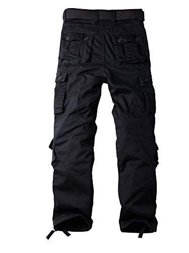 Women's Tactical Cargo Pants with Pockets - Black