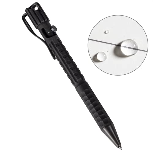 Rite in the Rain All-Weather Readiness Metal Tactical Pen, Bolt-Action Clicker, Glass Breaking Tip, Black Ink, Made in the USA (No. AO50)