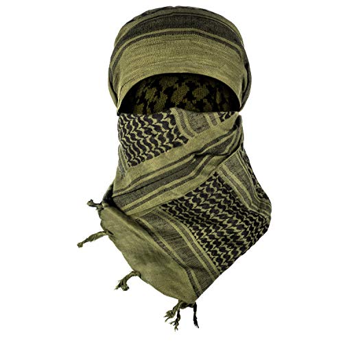 Drab Green Tactical Shemagh for Outdoor Adventures