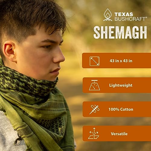 Drab Green Tactical Shemagh for Outdoor Adventures