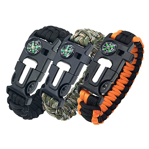 Multi-Function Paracord Survival Bracelet Set