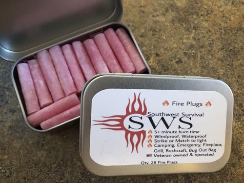 Waterproof Fire Starter Plugs - 28 Pack