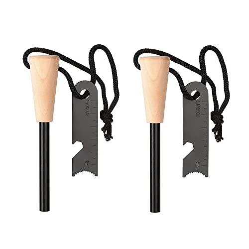 Magnesium Ferro Rod Fire Starter 2-Pack