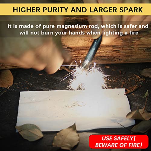 Magnesium Ferro Rod Fire Starter 2-Pack
