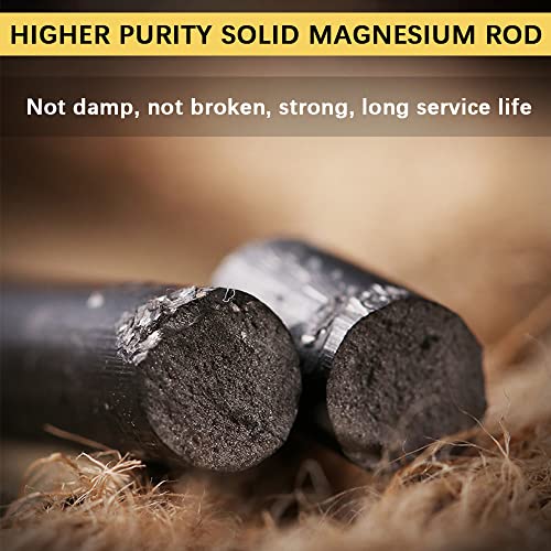 Magnesium Ferro Rod Fire Starter 2-Pack