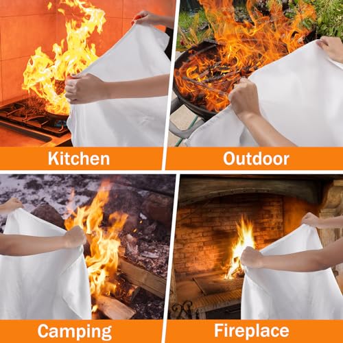 Fire Safety Blanket - 39.4" Fiberglass Protection