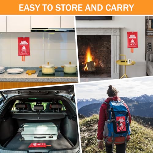 Fire Safety Blanket - 39.4" Fiberglass Protection