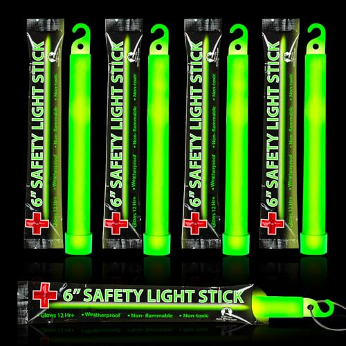 Ultra Bright Green Glow Sticks - 10 Pack