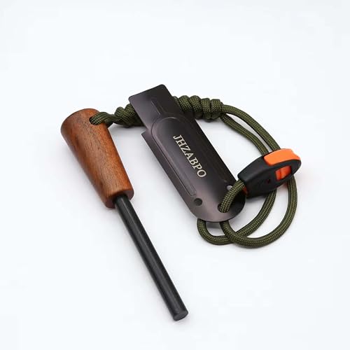 Compact Fire Starter Kit with Survival Whistle