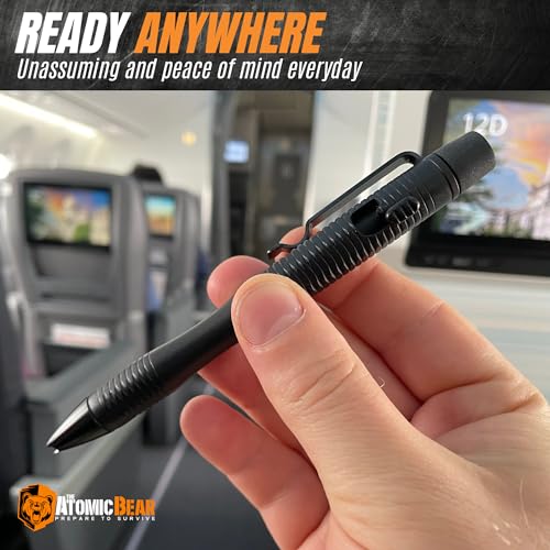 Stealth Pen Pro Tactical Pen for Self Defense - Enhanced Writing Survival Pen with Glass Breaker to Escape & Defend - Bonus Training to Protecting Yourself - Great Gift for Men